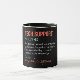Mug Définition de support technique amusante