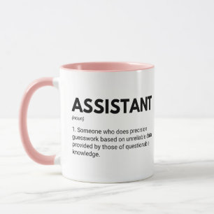 Mug Définition de travail drôle d'assistant