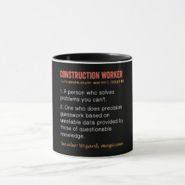 Mug Définition de travailleur de construction amusant