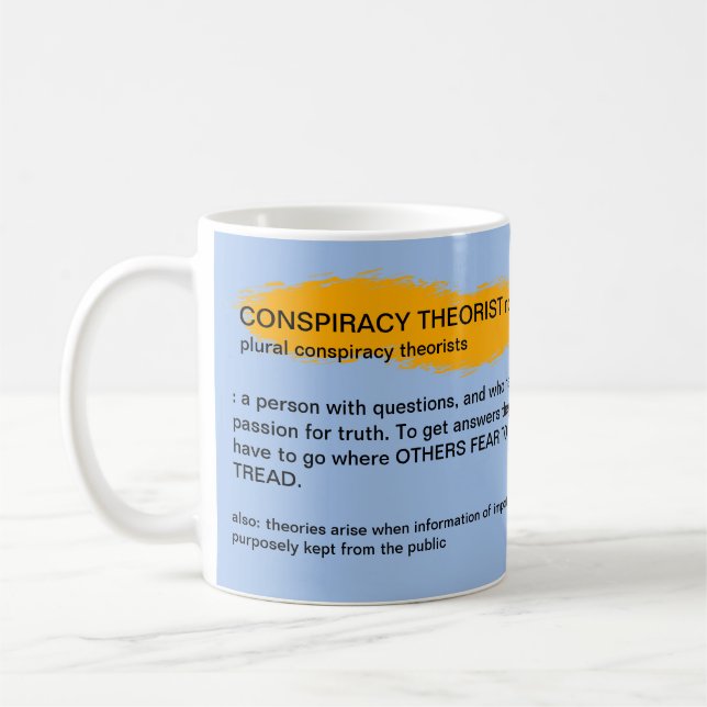 Mug Définition des théoriciens du complot (Gauche)
