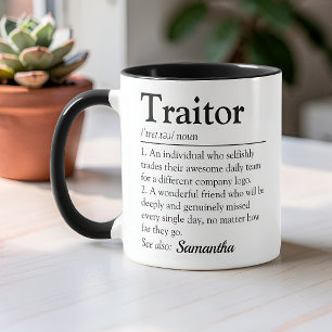 Mug Définition drôle de traître collègue qui part Mess
