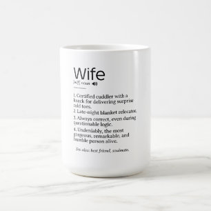 Mug Définition drôle et coeur de la femme