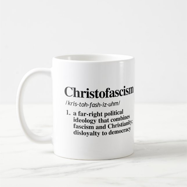 Mug Définition du christofascisme (Gauche)