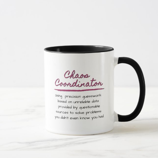 Mug Définition du coordinateur du chaos (Droite)