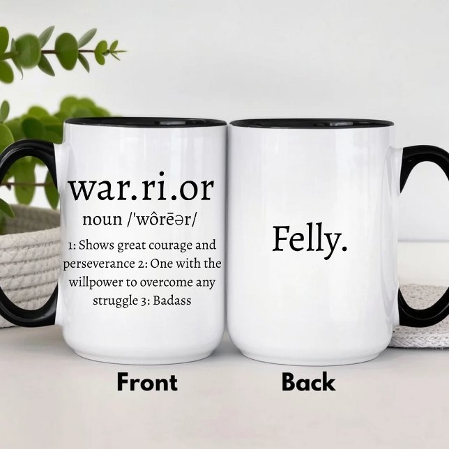 Mug Définition du guerrier (Créateur téléchargé)