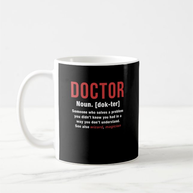 Mug Définition du médecin (Gauche)