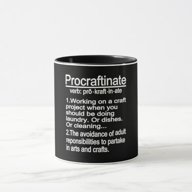 Mug Définition Du Procraftinate (Centre)