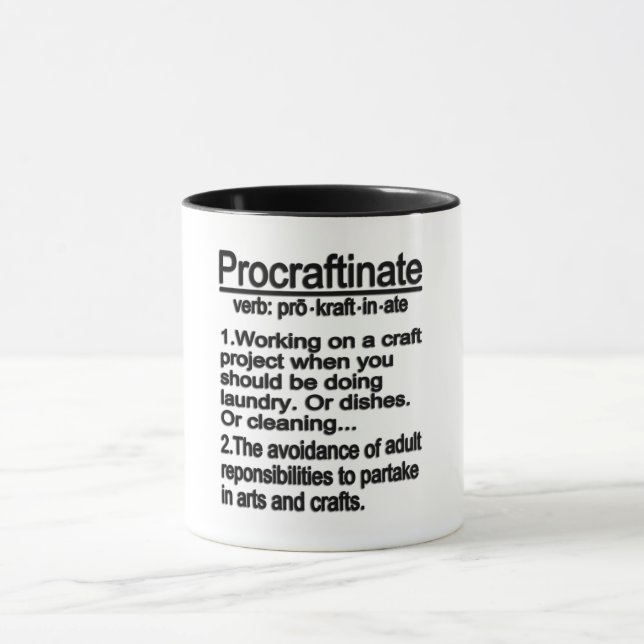 Mug Définition Du Procraftinate (Centre)