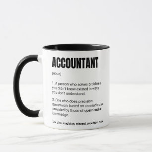 Mug Définition du travail amusant du comptable