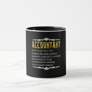 Mug Définition Funny du comptable Cadeau personnalis