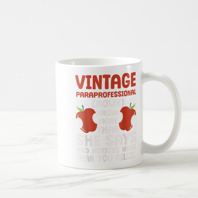 Mug Définition paraprofessionnelle de la fierté éducat (Droite)