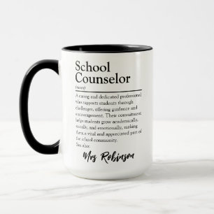 Mug Définition personnalisée d'un conseiller scolaire