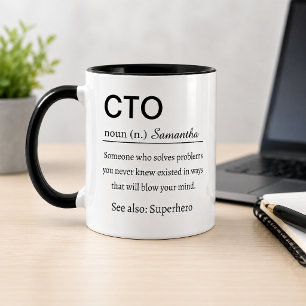 Mug Définition personnalisée et drôle de CTO