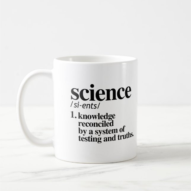 Mug Définition scientifique (Gauche)