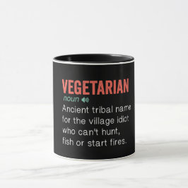 Mug Définition végétarienne amusante