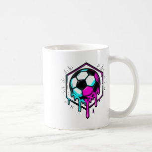 Mug Dégouttement de football pour garçons Conception d
