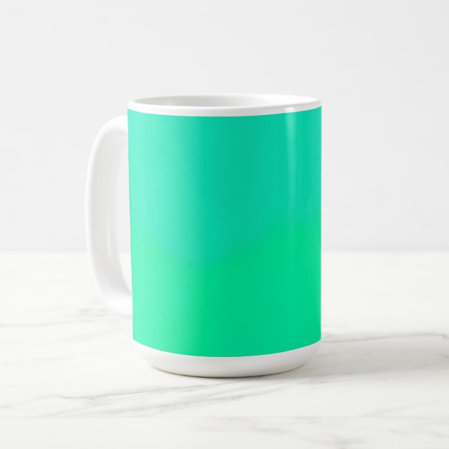 Mug Dégradé de vert de printemps  (Devant gauche)