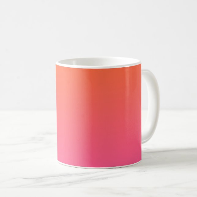 Mug Dégradé orange et rose (Devant droit)