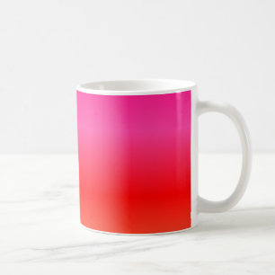 Mug Dégradé rose, rouge et orange