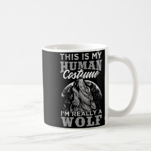 Mug Déguisement Humain à Motif Loup Drôle Je Suis Un L