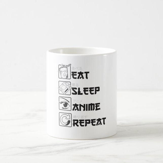 Mug Dégustation amusante de cadeaux d'Anime Dormir Rép (Centre)