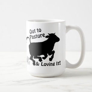 Mug Dehors au pâturage et l'adorant Drôle de retraite 