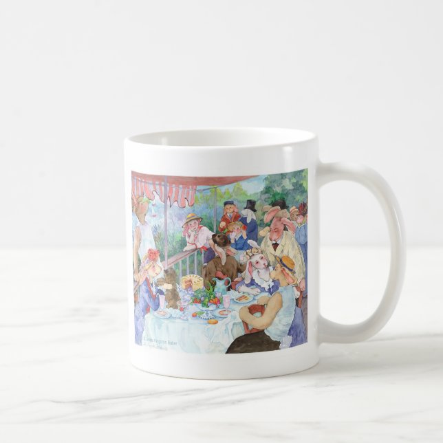 Mug Déjeuner de la partie de lapin (Droite)
