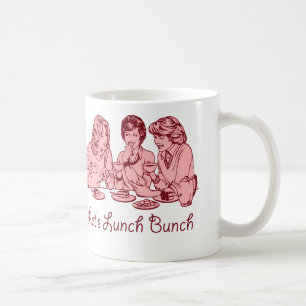 Mug Déjeunons graphique des années 50 de groupe rét