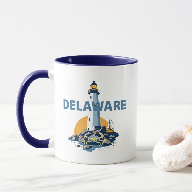 Mug Delaware, États-Unis d'Amérique (Avec donut)