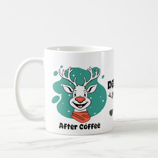 Mug Délicat renne d'âme avant et après (Gauche)