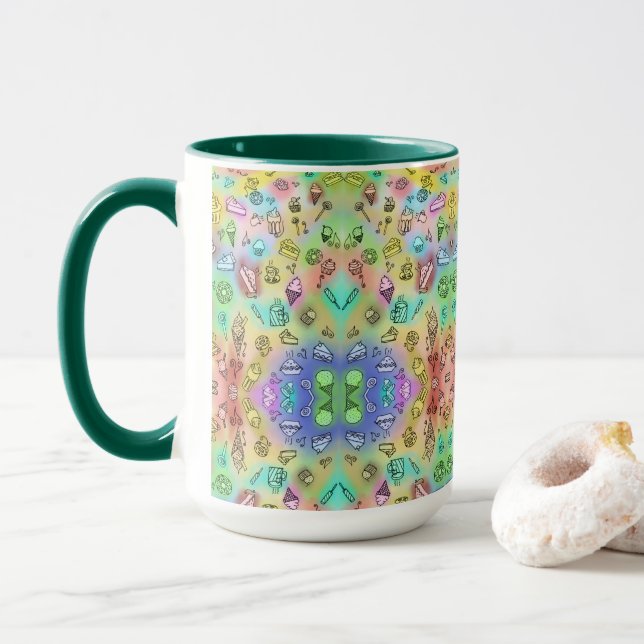 MUG DÉLICIEUX DESSERTS D'ÉTÉ MOTIF (Avec donut)