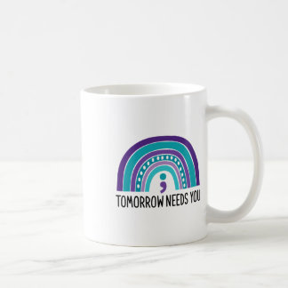 Mug Demain a besoin de vous Semicolon Rainbow Suicide