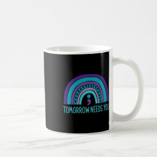 Mug Demain a besoin de vous Semicolon Rainbow Suicide 