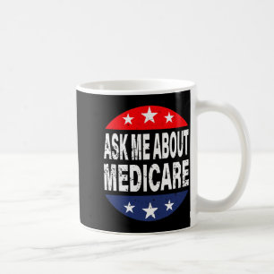 Mug Demandez-moi à propos de l'agent de courtier en as