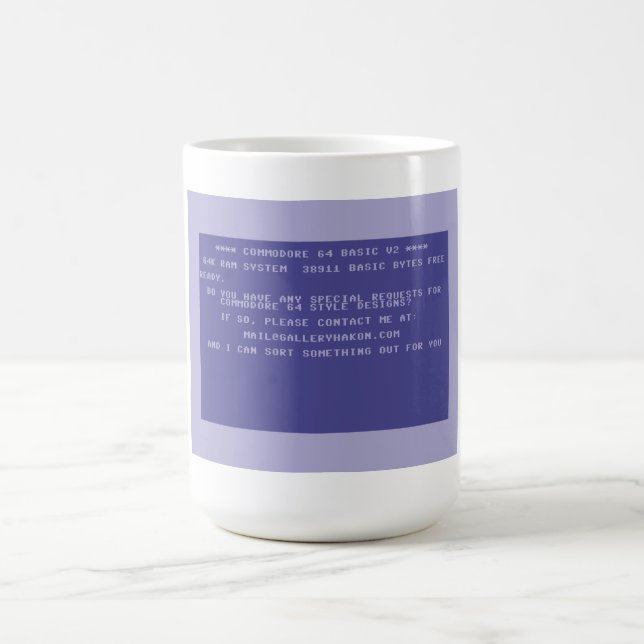 Mug Demandez votre Conception Commodore 64 personnalis (Centre)