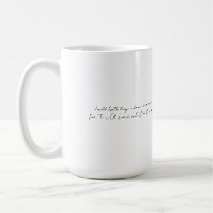 Mug Demeurer en sécurité, forêt esquissée à main levée