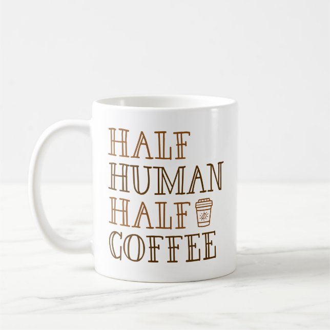 Mug Demi-café humain (Gauche)