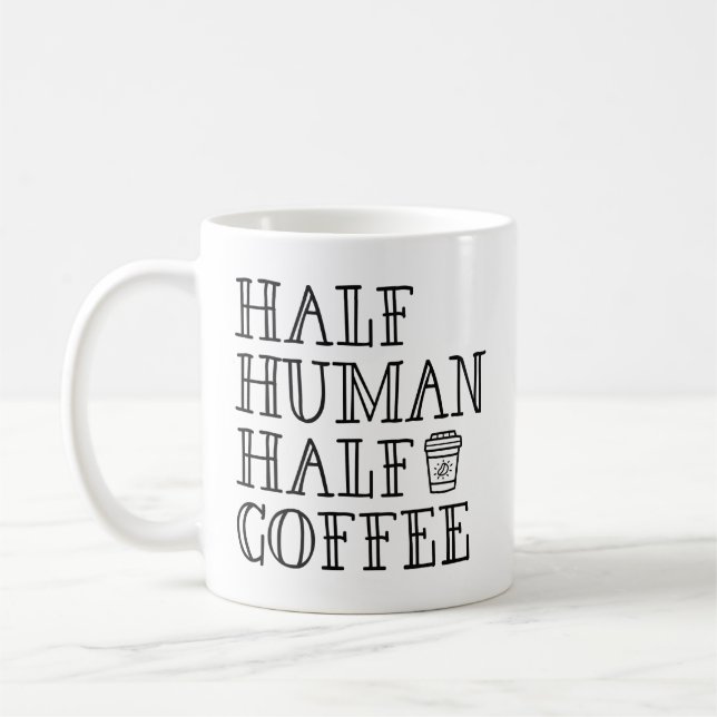 Mug Demi-café humain (Gauche)