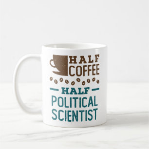 Mug Demi café moitié politologue