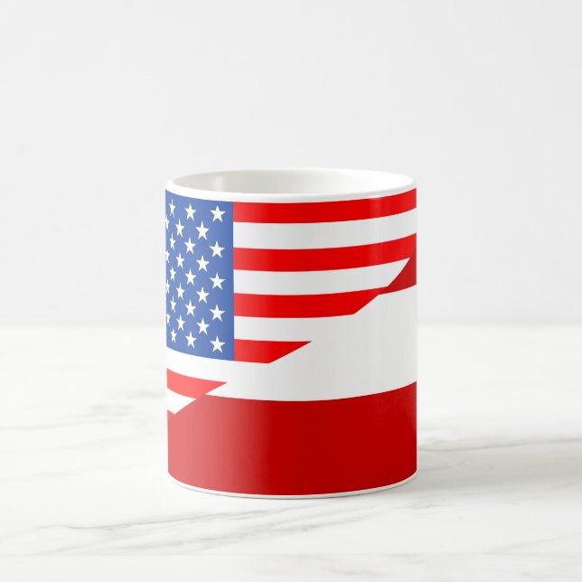 Mug demi de countr des Etats-Unis de drapeau des (Centre)