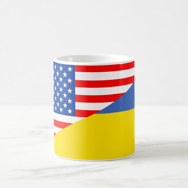 Mug demi de drapeau Etats-Unis des Etats-Unis Amérique (Centre)