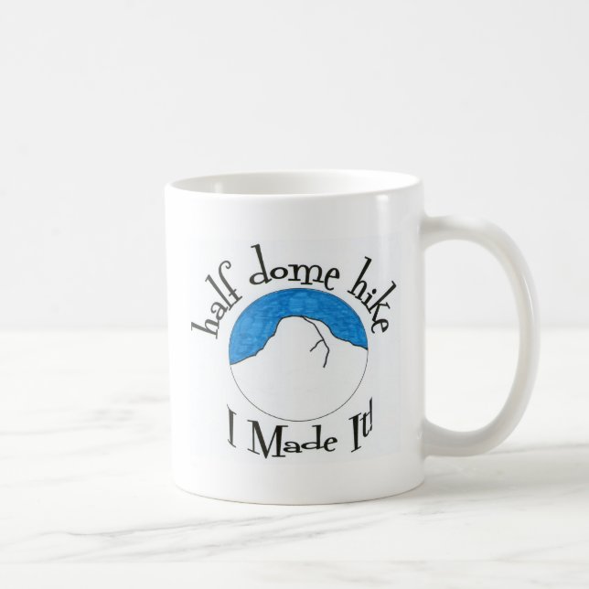 Mug Demi de hausse de dôme "je l'ai faite ! " (Droite)