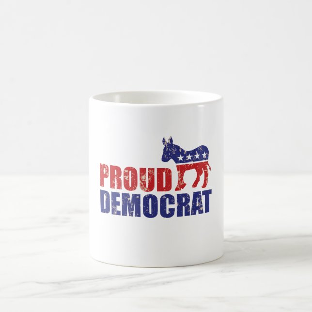 Mug Démocrate fier Tan affligé par âne (Centre)