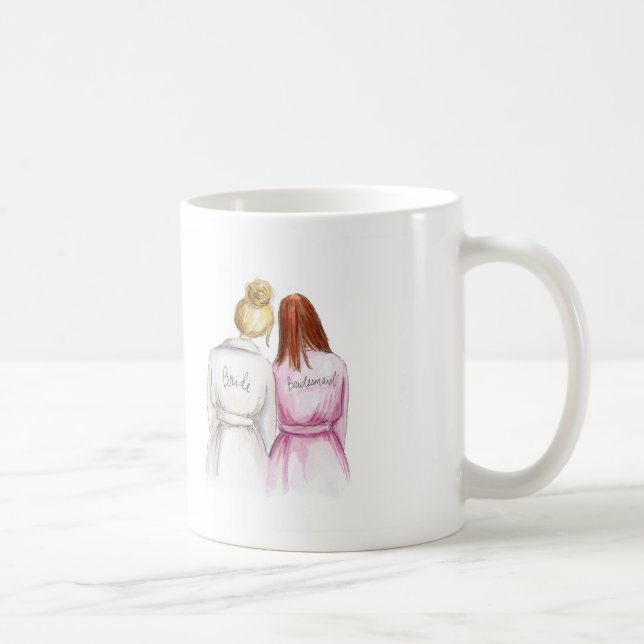 Mug Demoiselle d'honneur ? Domestique blonde de roux (Droite)