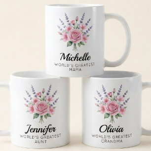Mug Demoiselle d'honneur   Fleuriste Maman Grand-mère 