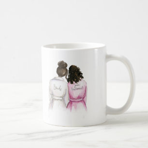 Mug Demoiselle d'honneur junior ? Domestique bouclée