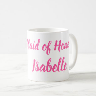 Mug Demoiselle d'honneur rose Cadeaux personnalisés Ma