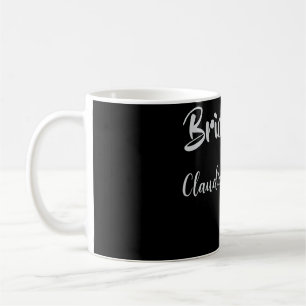 Mug Demoiselles d'honneur nom mariage argent noir