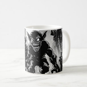 Mug Démons Gobelins Ville Abandonnée Style BD Rétro NB