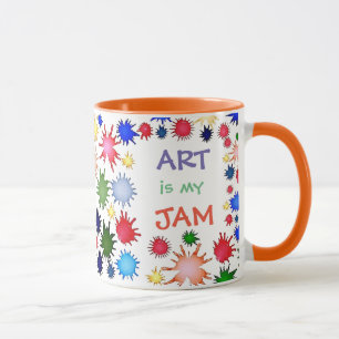 Mug d'enseignantes d'art, jambe d'art, cadeau à u